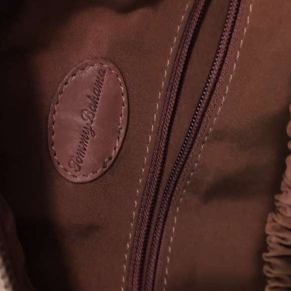 Tommy Bahama Leather Backpack - Picture 4 of 5